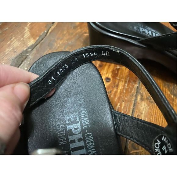 Mephisto black Womens halinka sandal, size 40 EU, size 9 W preloved - Picture 7 of 12